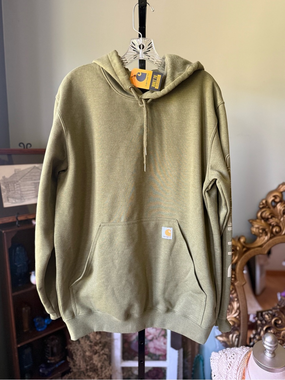 NWT CARHARTT LOOSE FIT MIDWEIGHT LOGO SLEEVE GRAPHIC SWEATSHIRT SIZE MEDIUM